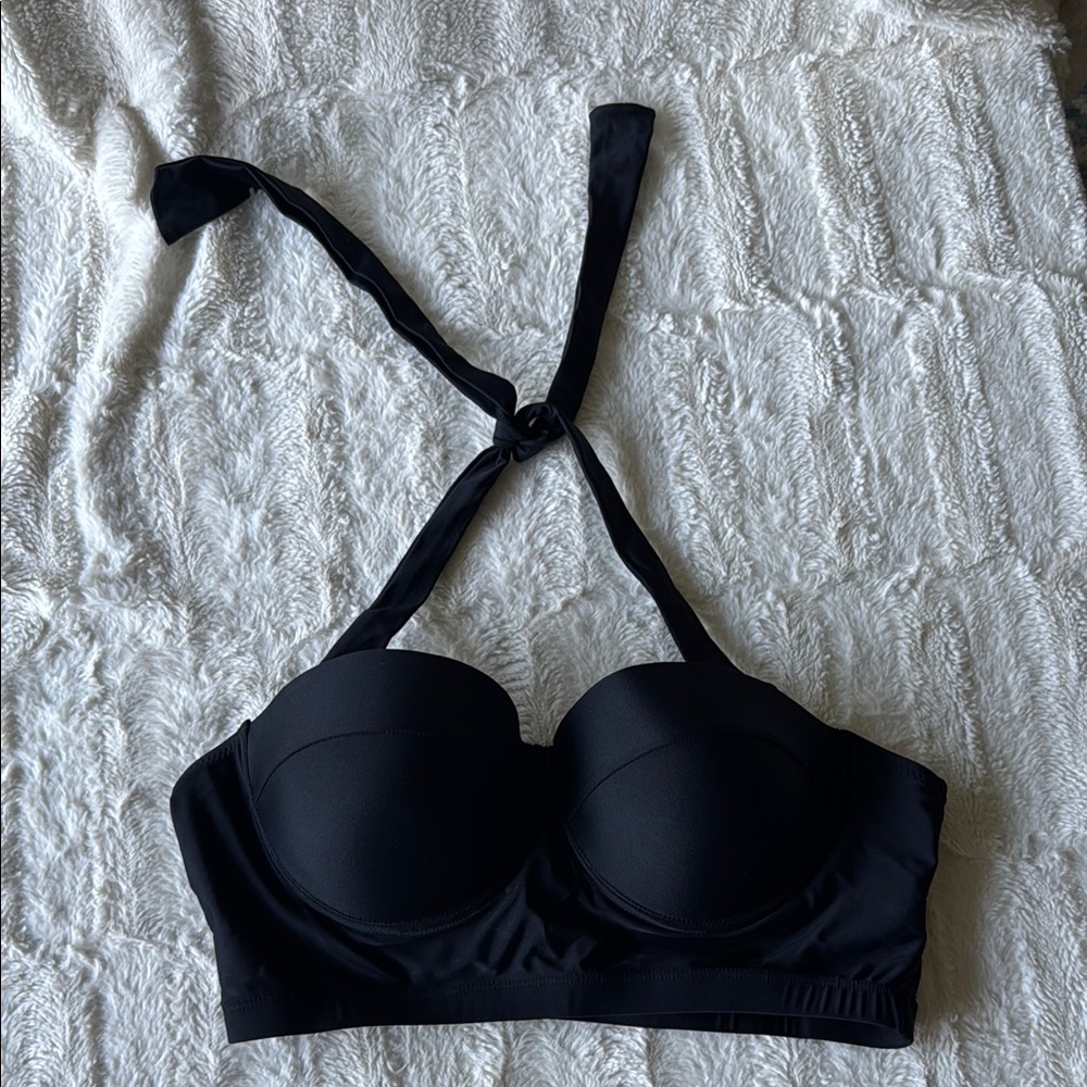 Black Bikini Top with Underwire NWOT